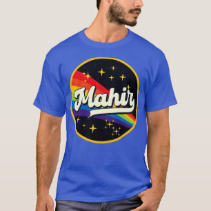 Mahir Regenbogen im Weltraum im Vintage-Stil T-Shirt