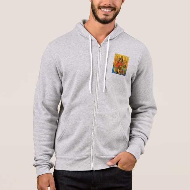 Mahishasur Mardini Durga Hoodie (Vorderseite)