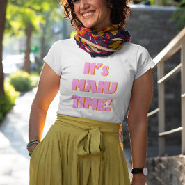 Mahj Mahjong Mah Jongg Pink Zitat Niedlich Spaß T-Shirt