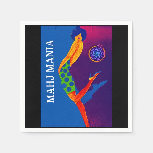 Mahj Mania Napkins Serviette (Vorderseite)