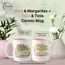 Mahj & Margaritas + Tiles & Tinis Keramikbecher