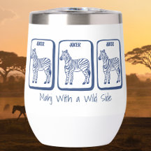 Mahj mit einer wilden Seite Navy-Zebra-Mahjong ind