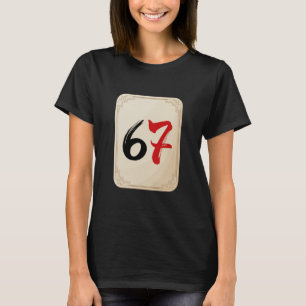 Mahjong 6 und 7 passend 67 Mahjong-Gruppenkostüm T-Shirt