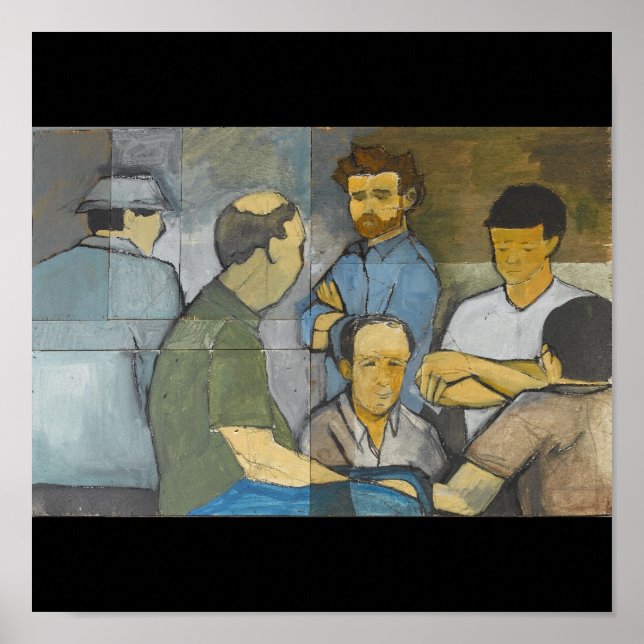 Mahjong - Canvas Print Poster (Vorne)