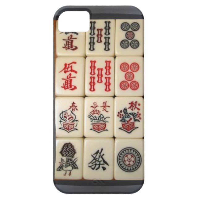 Mahjong Case-Mate iPhone Hülle (Rückseite)