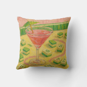 Mahjong Chic Painting Cocktail Kissen