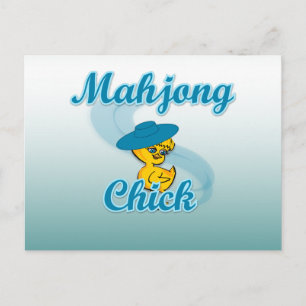 Mahjong Chick #3 Postkarte
