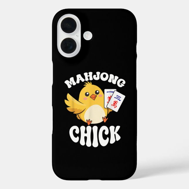 Mahjong Chick Chinese Board Game Player Case-Mate iPhone Hülle (Rückseite)