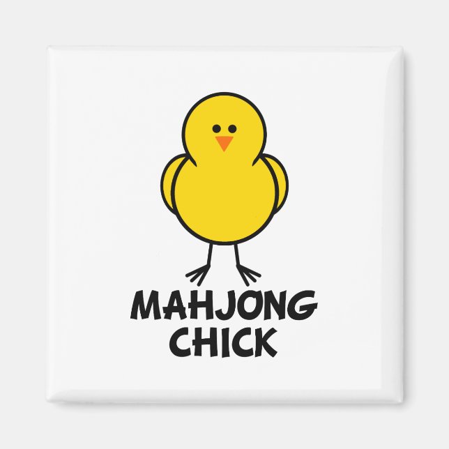 Mahjong Chick Magnet (Vorne)