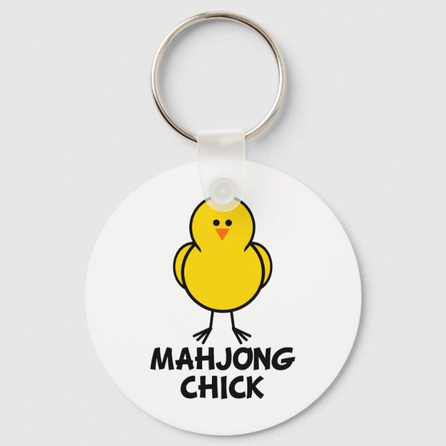 Mahjong Chick Schlüsselanhänger (Vorderseite)