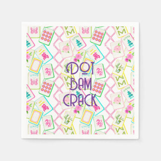 MAHJONG COCKTAIL NAPKIN SERVIETTE