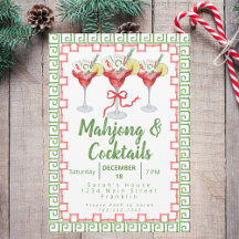 Mahjong-Cocktails Grandmillennial Weihnachten