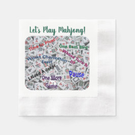 Mahjong-Cocktailserviette Serviette