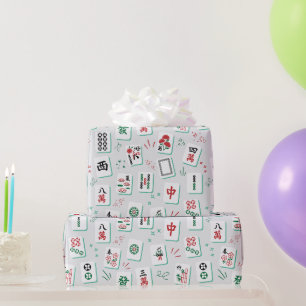 Mahjong-Crew-Spieler Mahj-Club-Spiel-Liebhaber-Ges Geschenkpapier