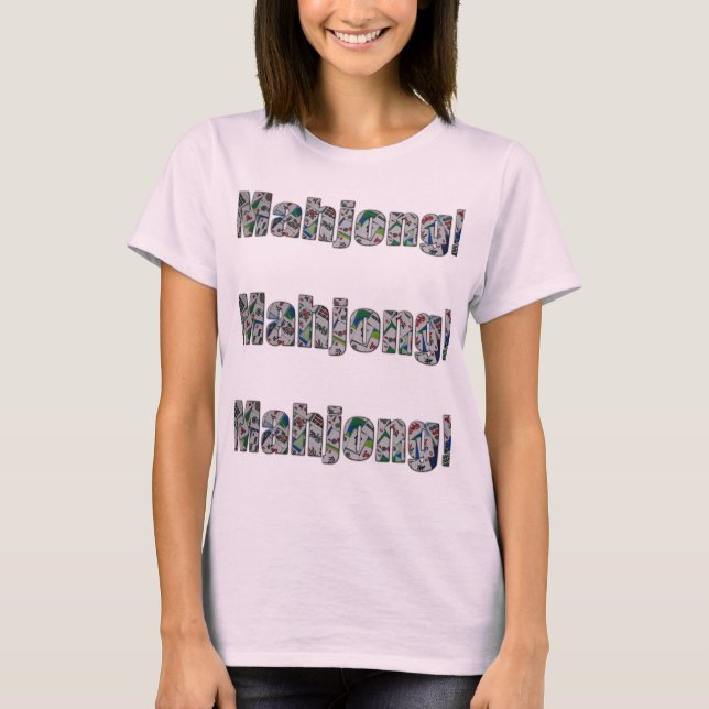 Mahjong Damen T-Shirt (Vorderseite)