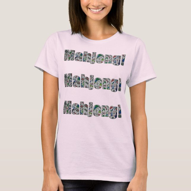 Mahjong Damen T-Shirt (Vorderseite)