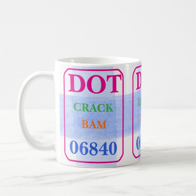 Mahjong Dot Crack Bam Fette Farben Wasserfarbe Kar Kaffeetasse (Links)