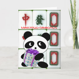 Mahjong-Drachen-Geburtstag Karte