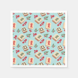 Mahjong Dragon Tile Paper Napkins Serviette