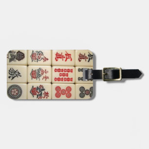 Mahjong Fliesen Gepäckanhänger