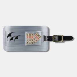 Mahjong Fliesen Gepäckanhänger