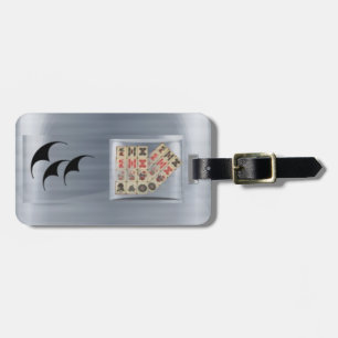 Mahjong Fliesen Gepäckanhänger