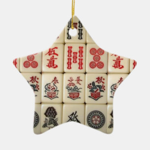 Mahjong Fliesen Keramik Ornament