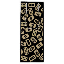 Mahjong-Fliesen, schwarz braun