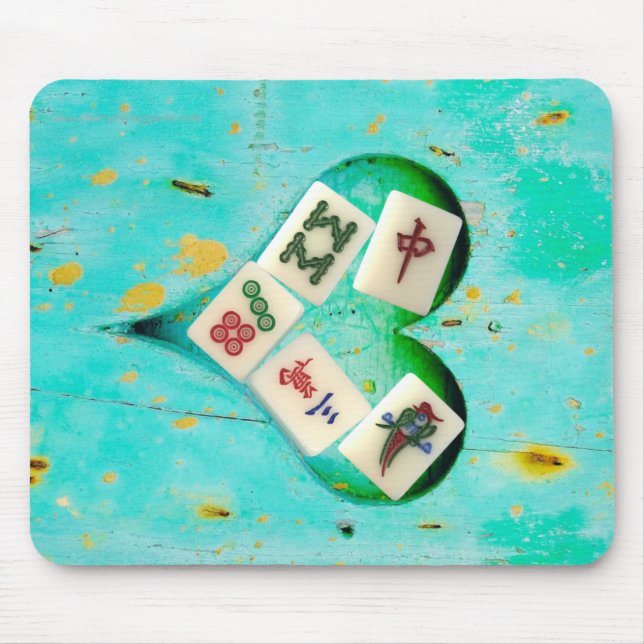 Mahjong füllt mein Herz-Maus-Pad Mousepad (Vorne)