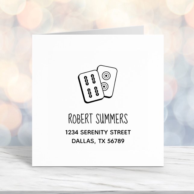 MahJong Game Tiles-Adresse Permastempel (Von Creator hochgeladen)