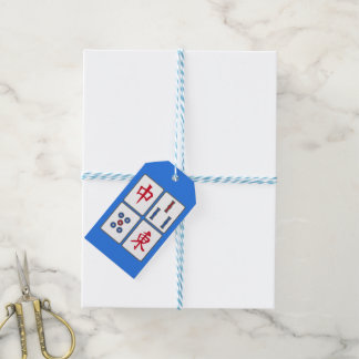Mahjong Game Tiles Design Geschenkkarte Geschenkanhänger