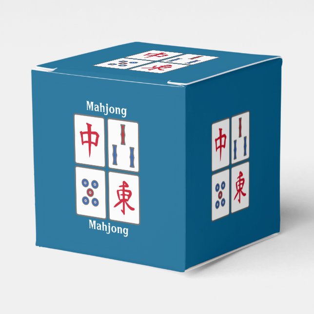 Mahjong Game Tiles Design Gevor Box Geschenkschachtel (Vorderseite)