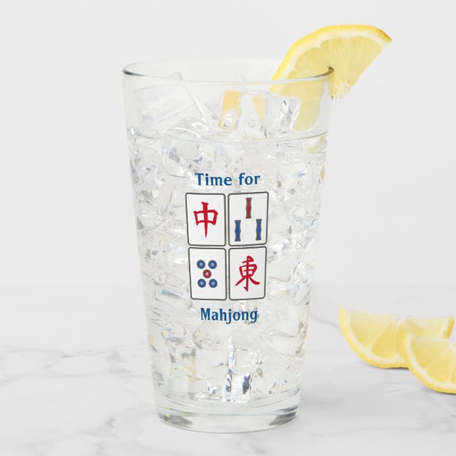 Mahjong Game Tiles Design Glas (Rückseite Ice)