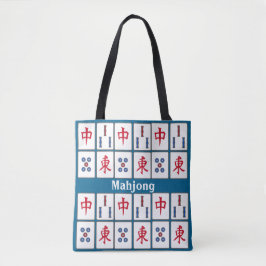 Mahjong Game Tiles Design Tote Bag