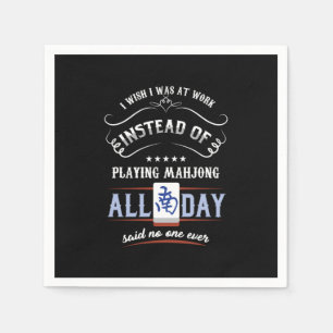 Mahjong Gameplay Gamble China Tile auf Chinesisch  Serviette