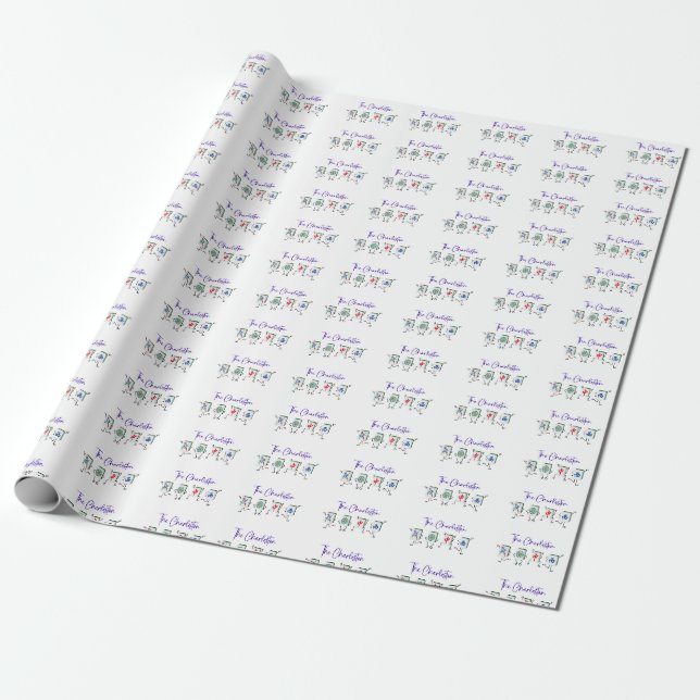 Mahjong Gift Wrap. Das Charleston-Thema Geschenkpapier (Ungerollt)