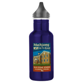 Mahjong in the Gap - Water Bottle 18oz Edelstahlflasche