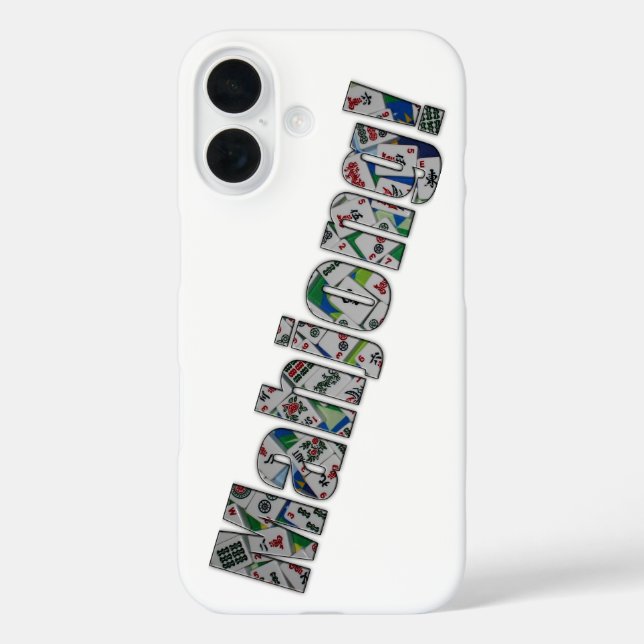 Mahjong iPhone 16 Hülle (Rückseite)