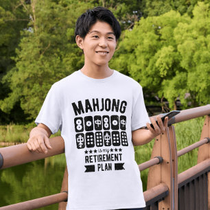 Mahjong ist mein Rentenplan Funny mahjong T-Shirt