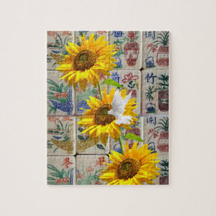 Mahjong Jigsaw Puzzle Sunflower Dove