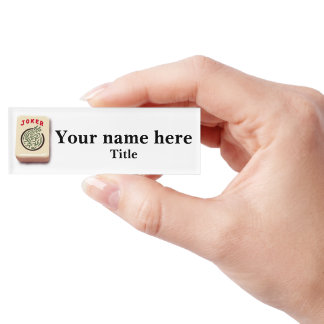 Mahjong Joker Namenschild