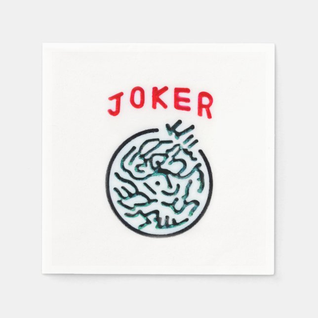 MahJong-Joker Serviette (Vorderseite)