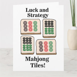 Mahjong-Kacheln Glück Strategie Spieler Fans Karte