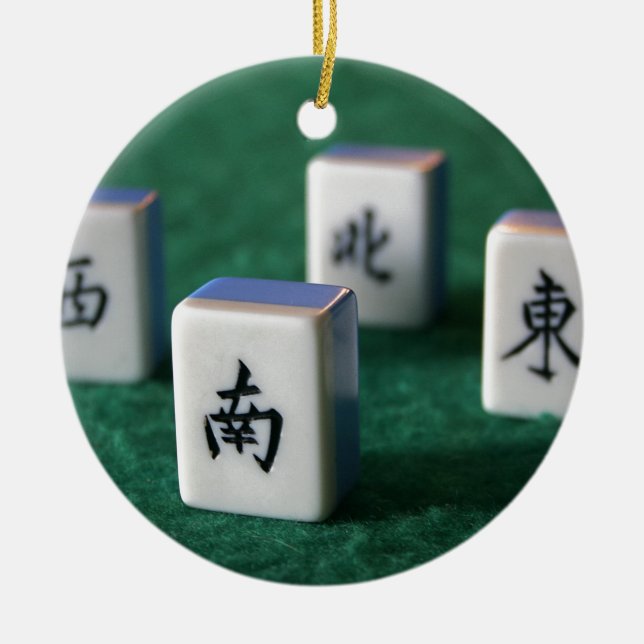 Mahjong Keramik Ornament (Vorne)