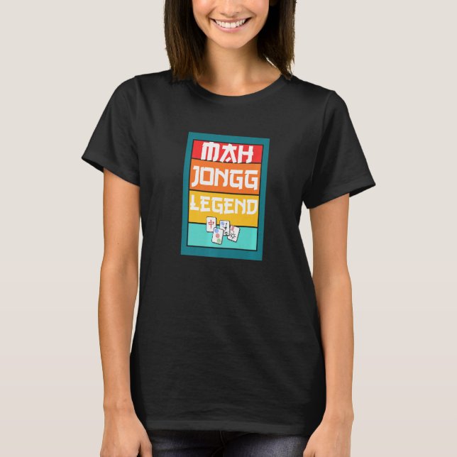 Mahjong Legend Tile Game Jokerstee T-Shirt (Vorderseite)