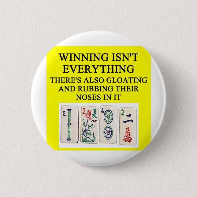 MAHJONG Liebhaber Button (Vorderseite)