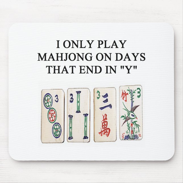 mahjong Liebhaber Mousepad (Vorne)