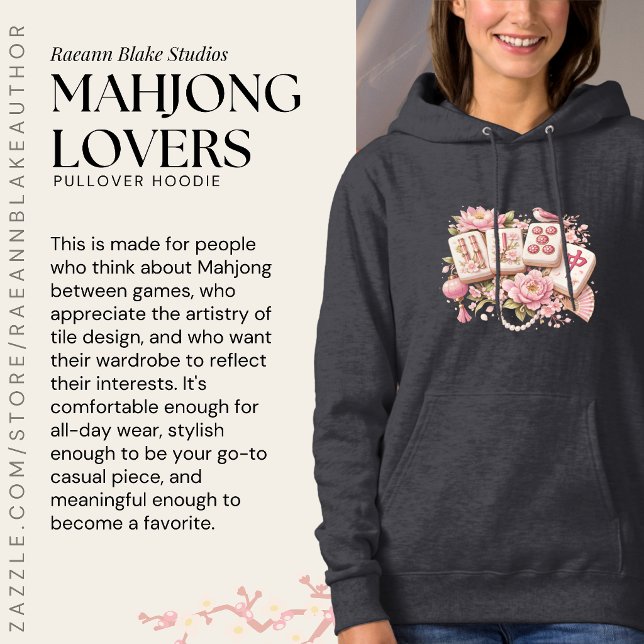 Mahjong-Liebhaber Pullover Hoodie (Von Creator hochgeladen)