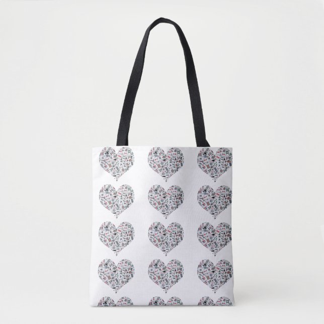 Mahjong Love Tote Bag (Vorderseite)