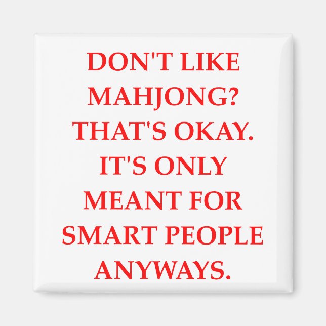 MAHJONG MAGNET (Vorne)